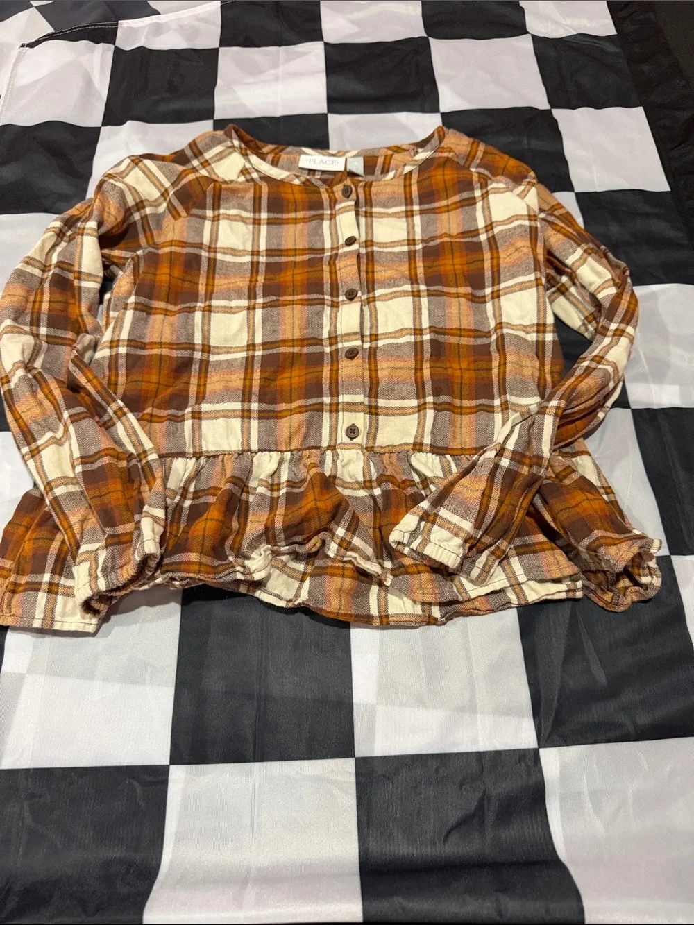 3 Kids Orange/Tan shirts size 16